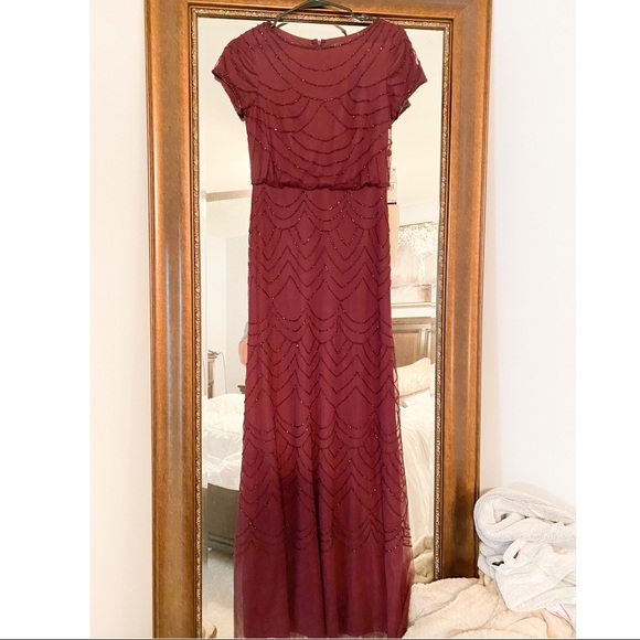 Adrianna Papell Beaded Blouson Gown NWT - Picture 2 of 4